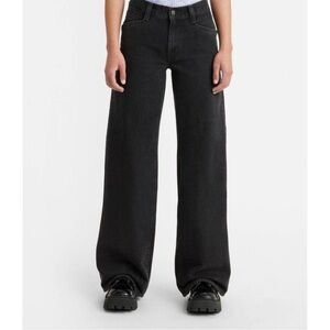 Levis Wide Leg Baggy Black Jeans
